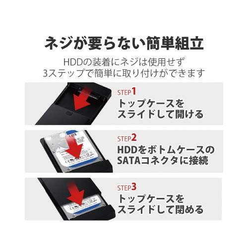 2.5インチHDD+SSD/USB3.0/ソフト付