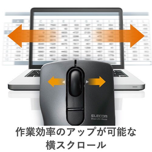 無線BlueLEDマウス/ビットグラスト/3ボタン