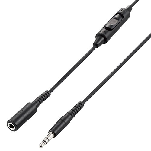 テレビ用イヤホン延長ケーブル 高耐久 5m BK