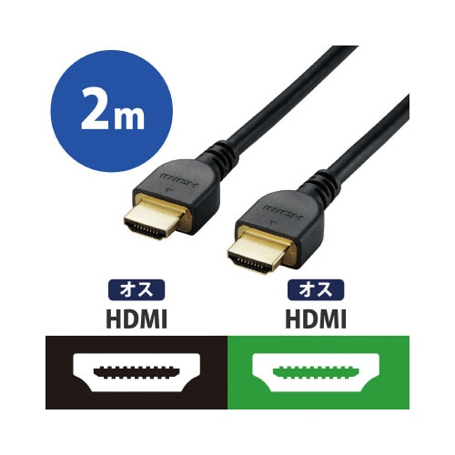 高速HDMI 4K イーサネット対応 2m 黒