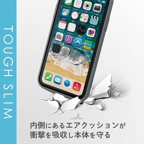 カバー 薄型/耐衝撃/高硬度 クリア グレー