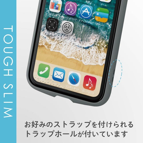 カバー 薄型/耐衝撃/高硬度 クリア グレー