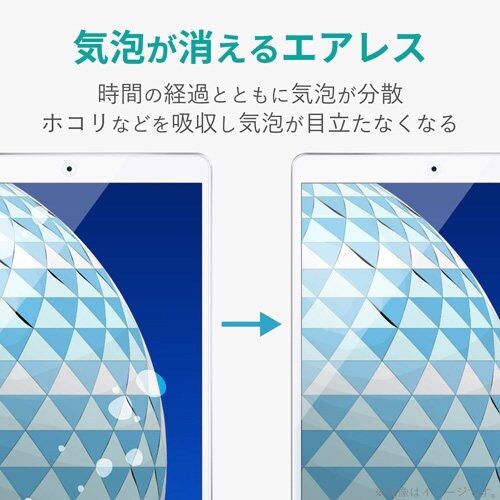 iPadAir用防指紋フィルム 反射防止