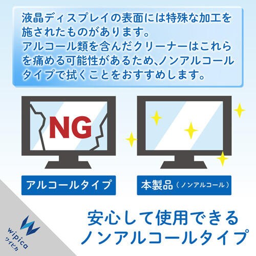 液晶用ウェットティッシュ 詰替 160枚