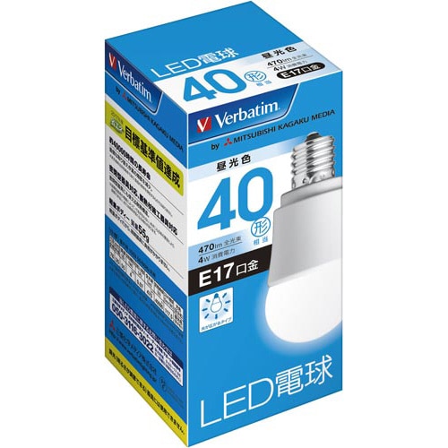 LED小形電球 広配光 40W形 昼光色