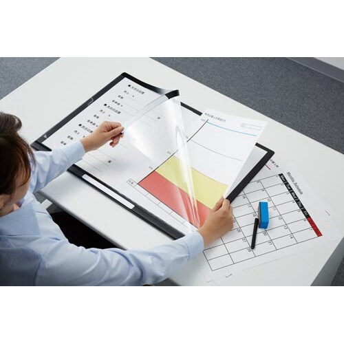 罫線がカスタマイズできる掲示ボードA2×5