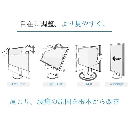 23.8型液晶モニター フルHD 白