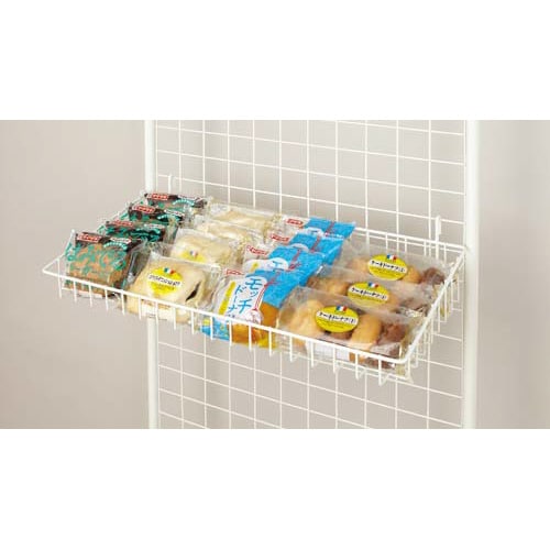 メッシュ用ワイヤー棚 幅575奥行235 ホワイト