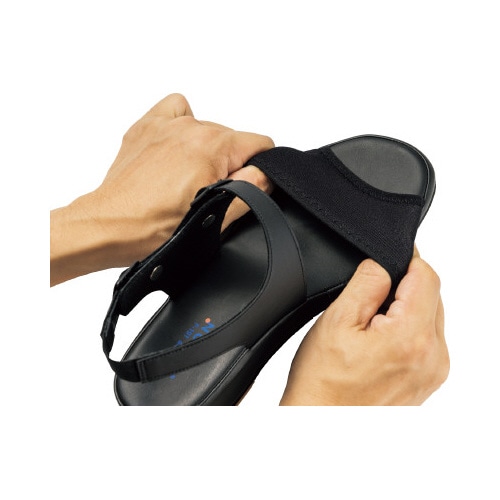 外反母趾防止サンダル 550 ブラック SS