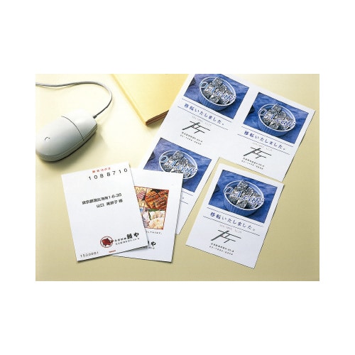 カラーLBP&コピーはがきカード A4 4面10枚