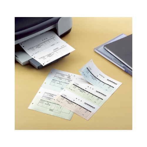 マルチプリンタ用紙 A4カラー 2面 4穴500枚