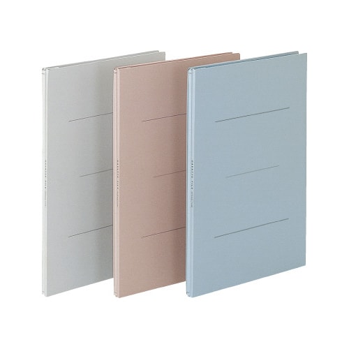 ガバットファイルひもとじタイプ A4縦 灰 3冊