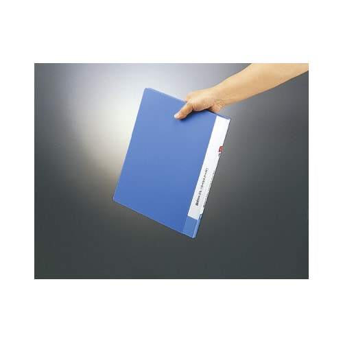 クリヤーブック固定式・横入 A4縦 40P 青