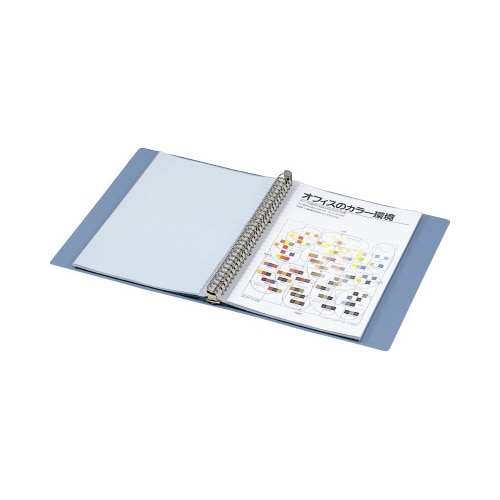 クリヤーブックタフネス替紙式 A4 背幅33mm青