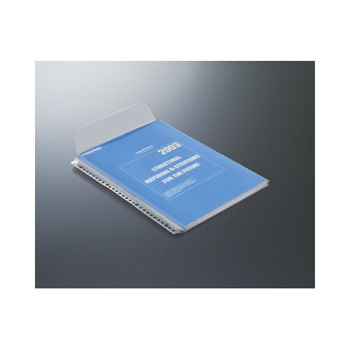 クリヤーブック替紙封筒型(マチ付き)A4縦10枚