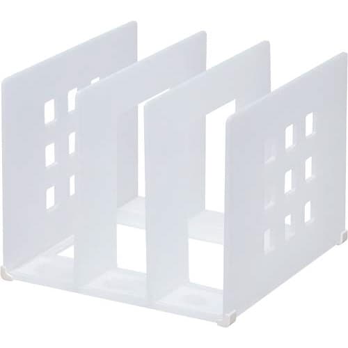 仕切りラック Lサイズ 乳白