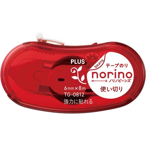 ノリノビーンズ 強力に貼れる レッド ×10