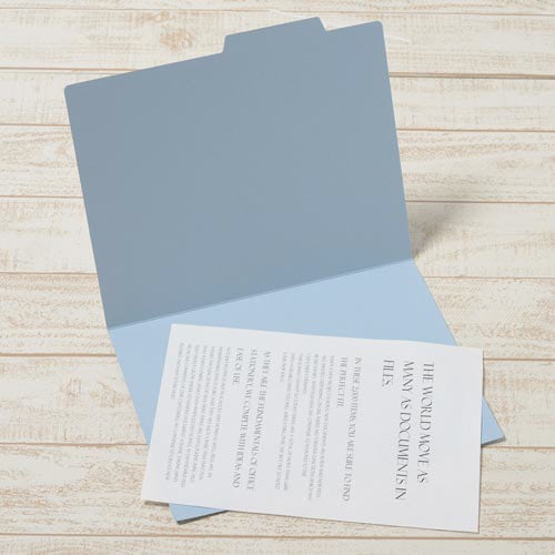 個別フォルダー A4横 ロイヤルブルー