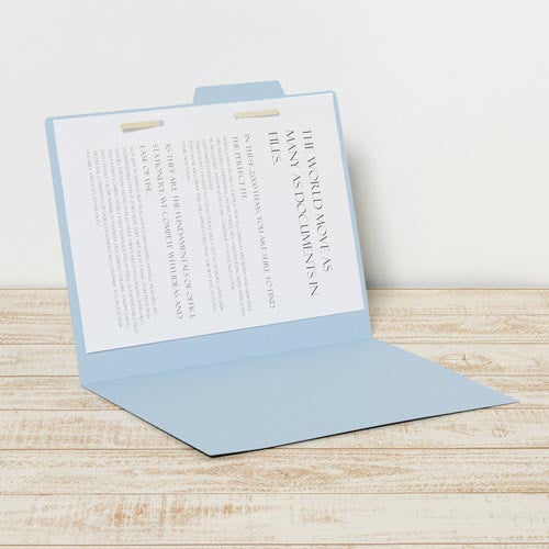 個別フォルダー A4横 ロイヤルブルー