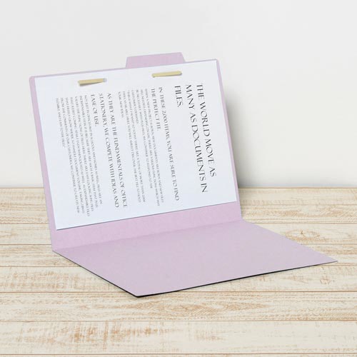 個別フォルダー A4横 バイオレット