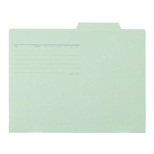 個別フォルダー A4横 ブルー