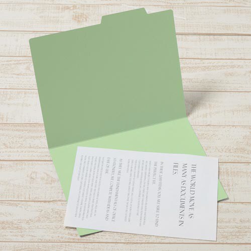 個別フォルダー A4横 グリーン 20セット