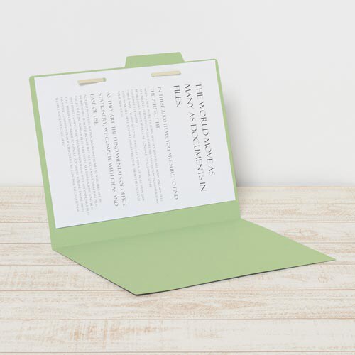 個別フォルダー A4横 グリーン 20セット