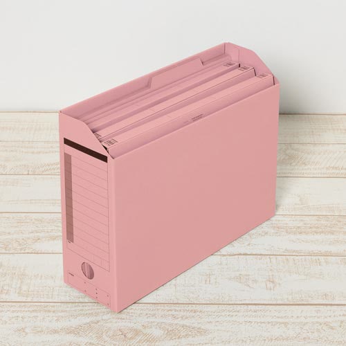個別フォルダー A4横 ピンク