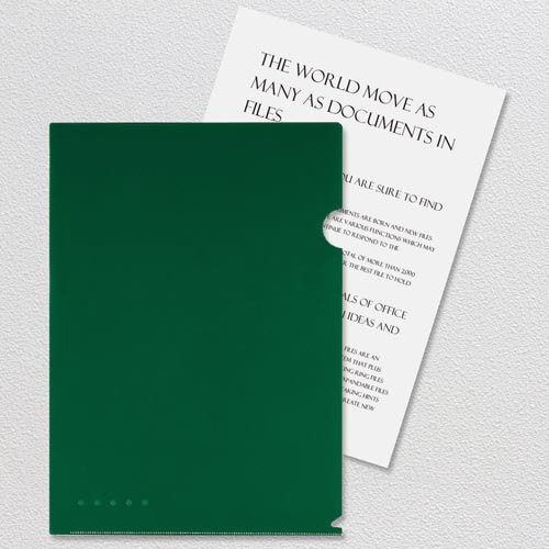 シンプルワーク ブラインドホルダーA4 グリーン