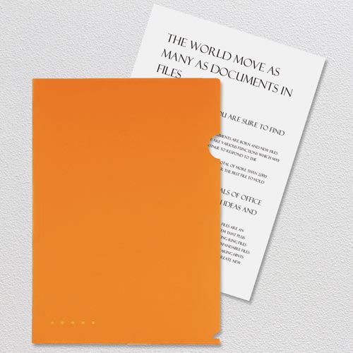 シンプルワーク ブラインドホルダーA4 オレンジ