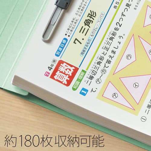 フラットファイルA3E縦罫線タイプ ブルー