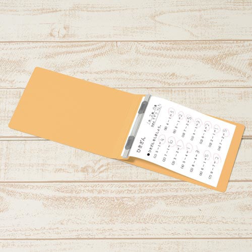 フラットファイルB6E縦罫線タイプ イエロー