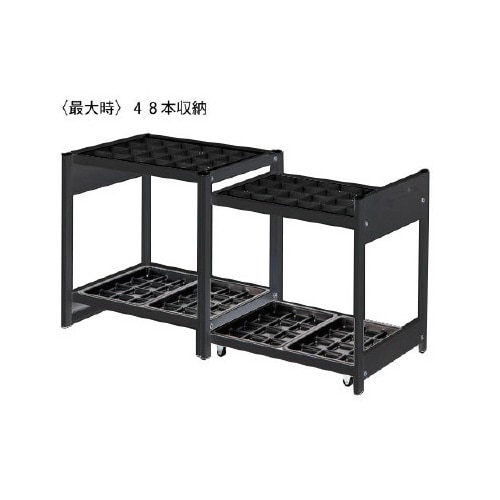 傘立て伸縮式 24−48本用 ブラック