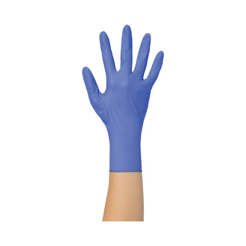ニトリル使いきり手袋　粉無ブルーＭ　２５０枚×１０