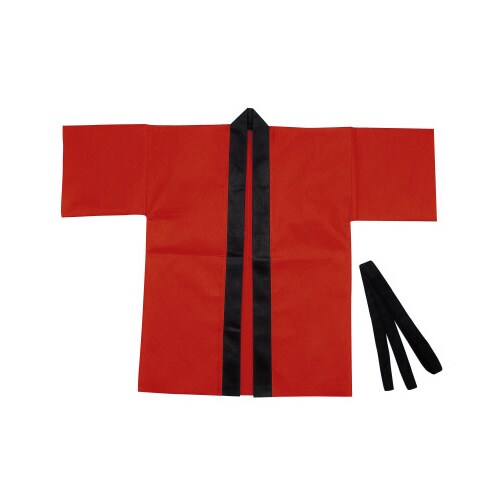 不織布ハッピ大人用 赤