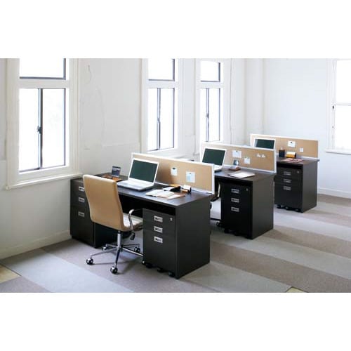 B木製デスク 幅800 ダークブラウン