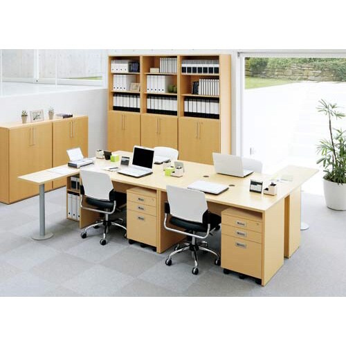 B木製デスク 幅1000 ナチュラル