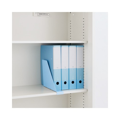 ブックエンド(棚板15mm厚用)スカイブルー5枚入