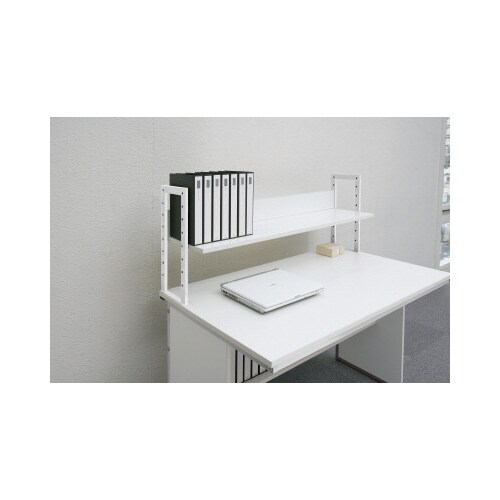 ワーキングデスク上置棚幅1200用ホワイト