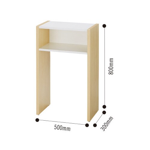 木製テレフォンテーブル ナチュラル