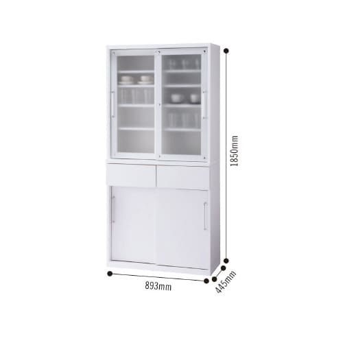 Nキッチンボード 食器棚 引戸 W893