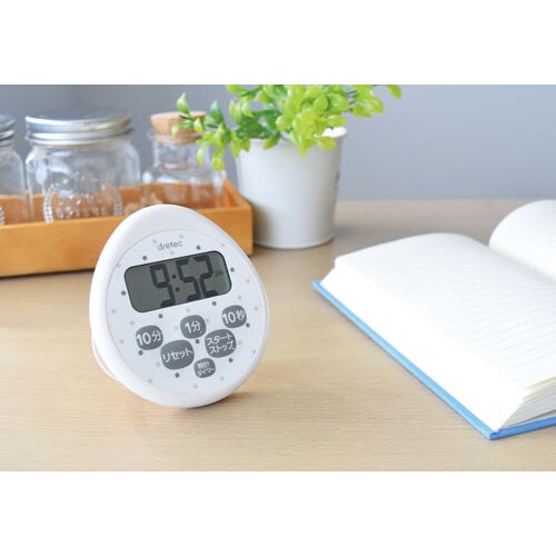 時計付防水タイマー ホワイト 3個