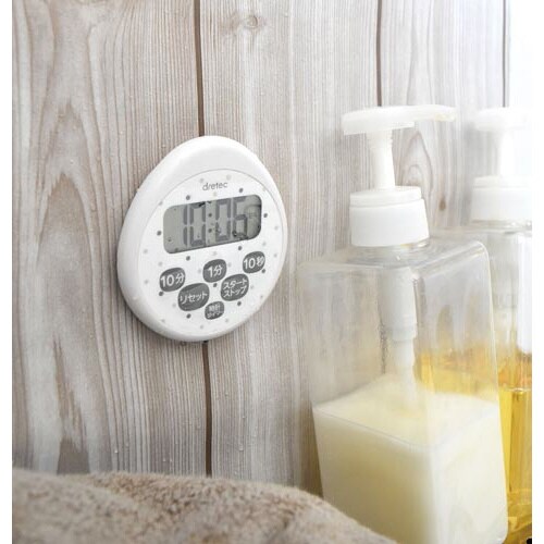 時計付防水タイマー ホワイト 3個