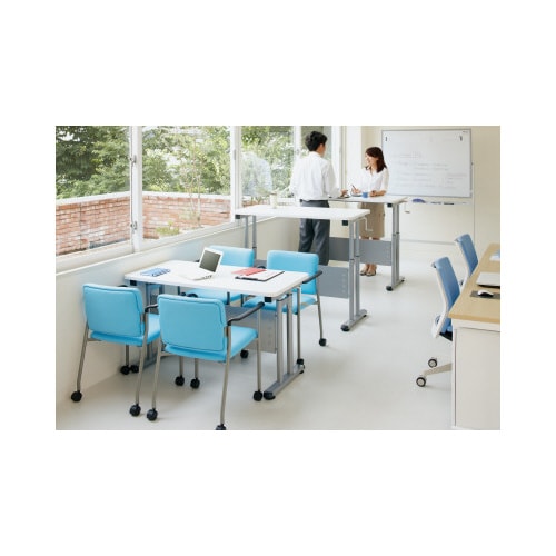 昇降テーブル 幅1200ホワイト