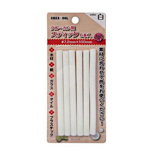 GT グルーガン用スティック6本 白