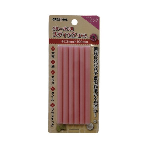 GT グルーガン用スティック6本 ピンク