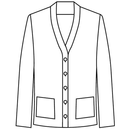 カーディガンKK7100−16−L BK