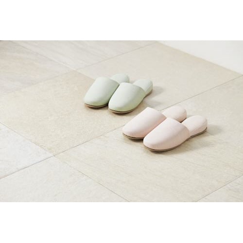 拭くだけお手入れのビニールスリッパ ブルー