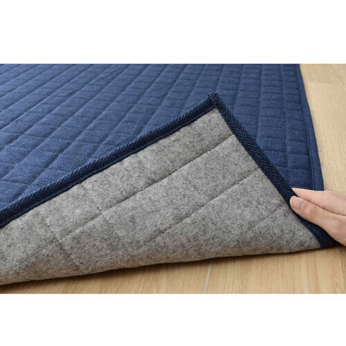 コルム ネイビー 185×185cm