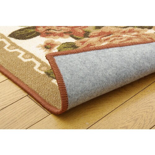 撥水キャンベル ラグ ベージュ 江戸間4.5畳